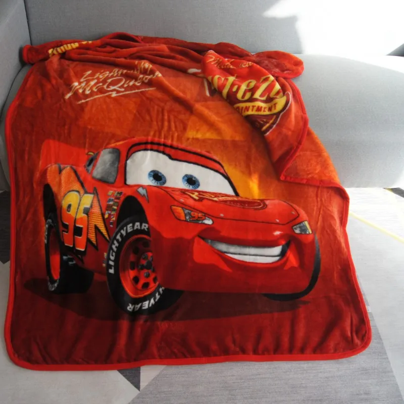 Легкое тонкое одеяло disney 95 Lightning Mc queen Cars, покрывало для сна, 100x140 см, для детей, мальчиков, рождественский подарок