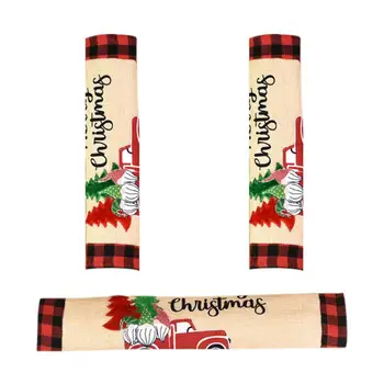 

3Pcs Christmas Refrigerator Microwave Oven Door Handle Cover Sleeve Decoration