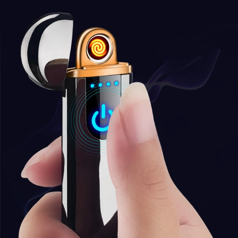 USB электрическая беспламенная зажигалка гаджеты для мужчин перезаряжаемая