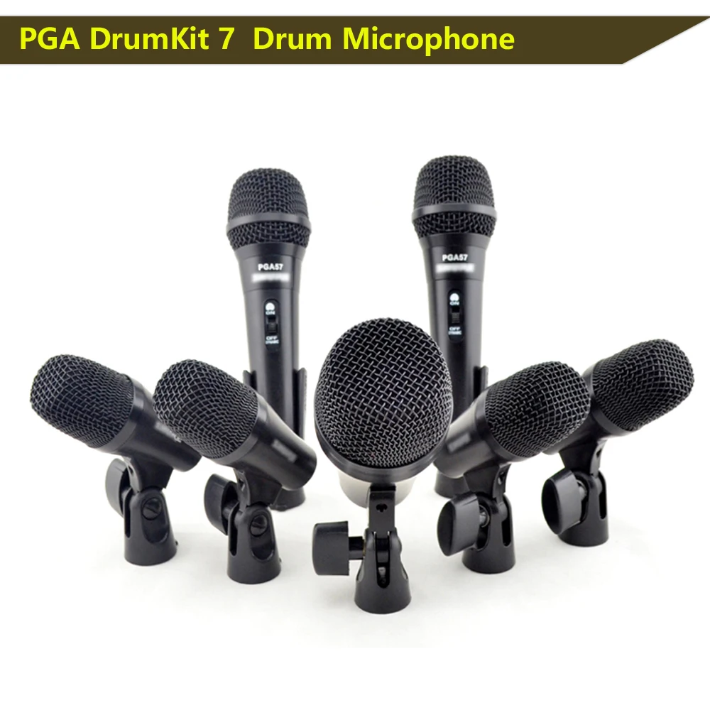 

PGA DrumKit7 drum kit microphone dynamic wired microphone drumkit microphone , PGA52 x 1 , PGA56 x 4 , PGA57 x 2