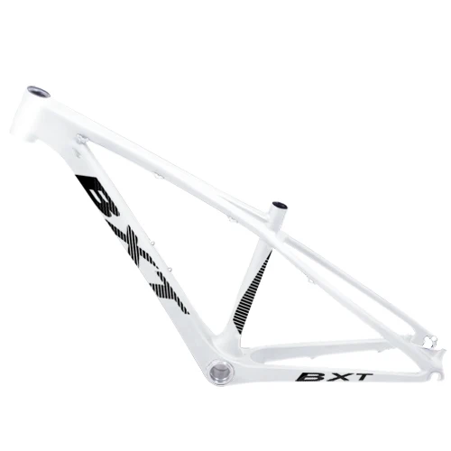 bxt full white Китайская дешевая детская карбоновая рама 26er mtb 26er 14 дюймов карбоновая рама mtb 16 дюймов детская рамка с гарнитурой+ зажим+ BB92 - Цвет: bxt full white
