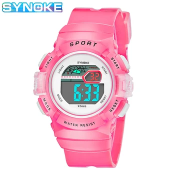

SYNOKE Watch For Kids Children Children Watch Digital Plastic Strap Chronograph Alarm Clock Luminous relogio infantil menino