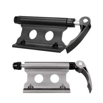 

2 Pcs Bike Fork Mount Bicycle Truck Bed Roof Bike Rack Fork Mount Block Truck Mount for MTB Road Bike Black & Silver