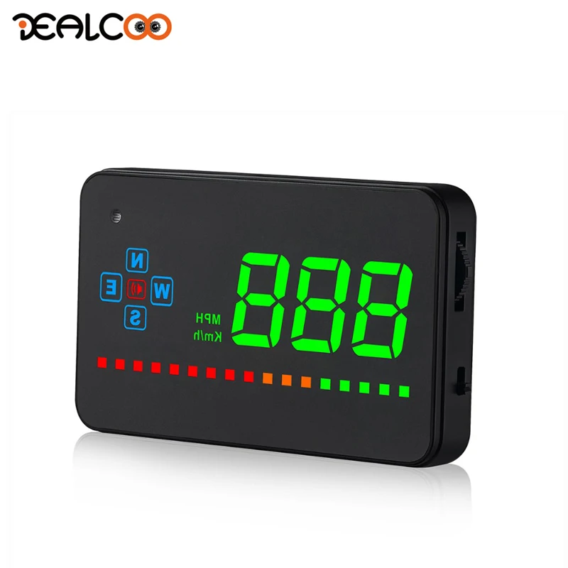 

Dealcoo 3.5 inch HUD Car HUD GPS Head Up Display Projector on The Windshield GPS Speedometer HUD Display Car Speed Projector