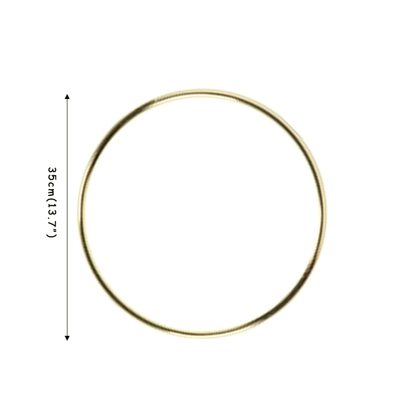 35cm metal ring MEIDDING 10-30 см, домашний декор, натуральный ротанговый венок, весеннее свадебное украшение для дома, Рождественский Декор, ротанговый венок, поставки - Цвет: 35cm metal ring