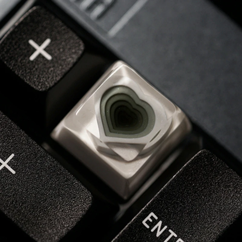 Heart 3 Бегемот смолы для Cherry Mx Переключатель Механическая игровая клавиатура разноцветное платье без выцветания DIY клавиатура сердце почтовый ящик колпачки - Цвет: Heart 3