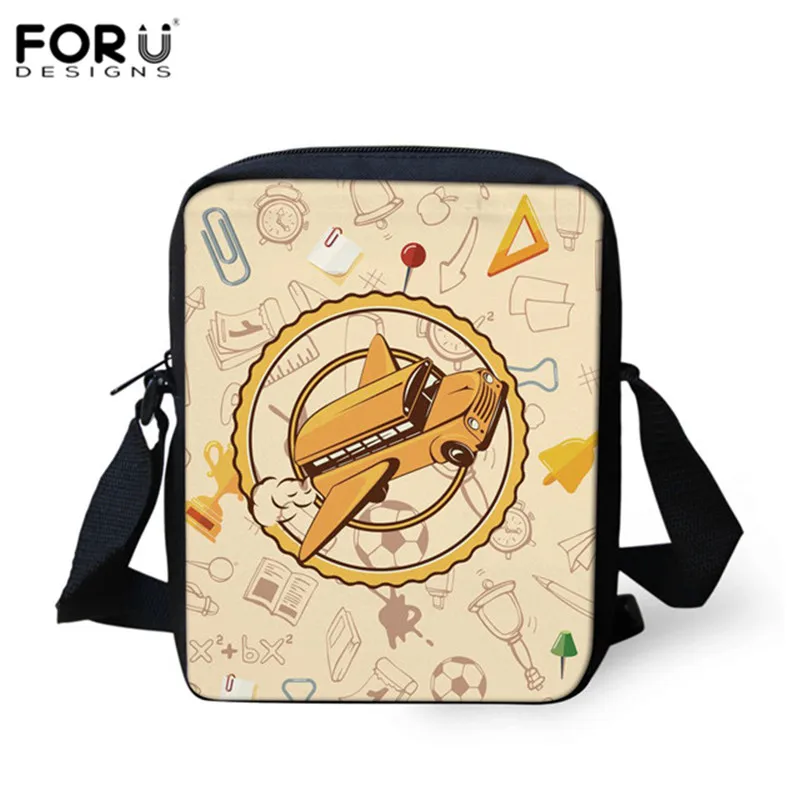 FORUDESIGNS, женские мини-сумки-мессенджеры, желтые, школьные, для автобуса, дизайнерские, для детей, большая емкость, на плечо, детские школьные сумки через плечо - Цвет: HN1327E