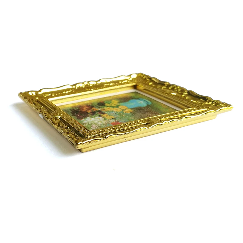 Details about   1:12 scale dollhouse miniature wall decor frameless painting Monet Replica #B1