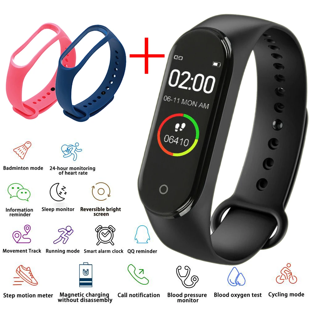 

Men's Electronic Watch Women's Heart Rate Monitor Bluetooth Waterproof Message Call Reminder Pedometer Kids Watches