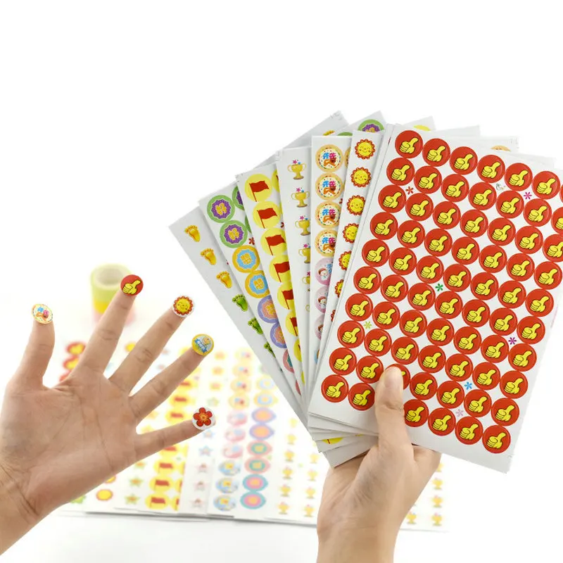  10pcs/Lot Cartoon Reward Sticker Kindergarten Primary School Homework Reward Sticker Teacher Class  - 4000077606722