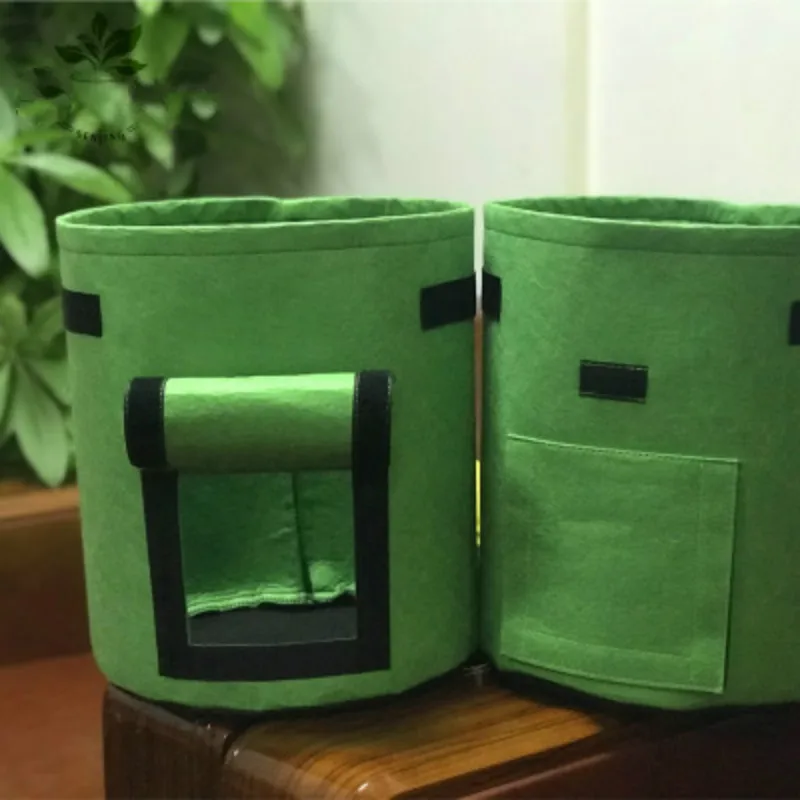 Plant Bag Potato Grow Container Bag DIY Planter PE Cloth Planting Vegetable Gardening Thicken Vegetable Pot Planting Grow Bag