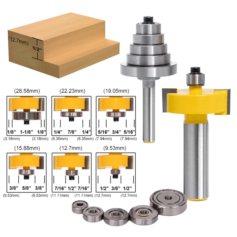 6mm Shank Milling Cutter Wood Router Bit Cemented Carbide Rabbet