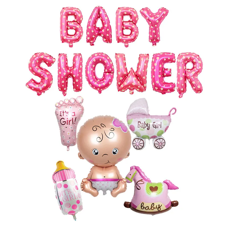 Украшения для вечеринки в честь будущей матери по случаю пола|Воздушные шары и