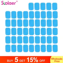 50 шт. гелевые подушечки для EMS, тренажер, абдоминальные гелевые наклейки, гидрогель для фитнеса, стимулятор мышц живота, массажер для похудения