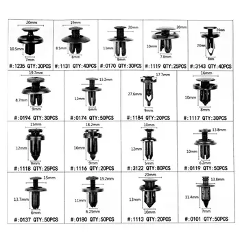 

Retainer Fasteners Clips Anti-corrosion Fender Auto 655Pcs Nylon Plastic