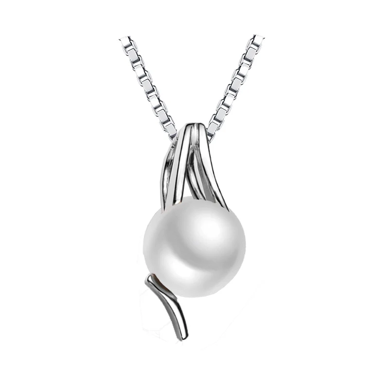 Подвеска из серебра 925 пробы с пресноводным жемчугом|fine jewelry|choker necklace pendantchoker pendant |