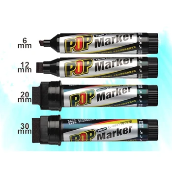 

POP Art Marker 12 Colors/Set Oily Based Ink Mark Pen 6/12/20/30mm Marker Set Best for Manga Poster Advertising Supplies
