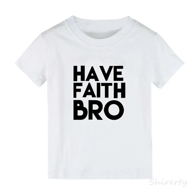 Have Faith/Детская футболка с изображением Иисуса, Пасхальная рубашка для малышей, милые модные детские футболки с графическим принтом, модная одежда для маленьких мальчиков, детские топы, одежда
