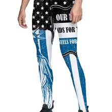 Тема Дня независимости наша семья представляет флаг и колени на кресте американский Синий полосатый флаг декоративные узоры