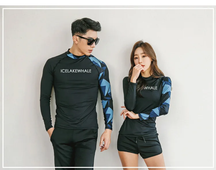 Пара rashguards цельные женские купальники женский купальник модная женская летняя одежда для серфинга женский раздельный