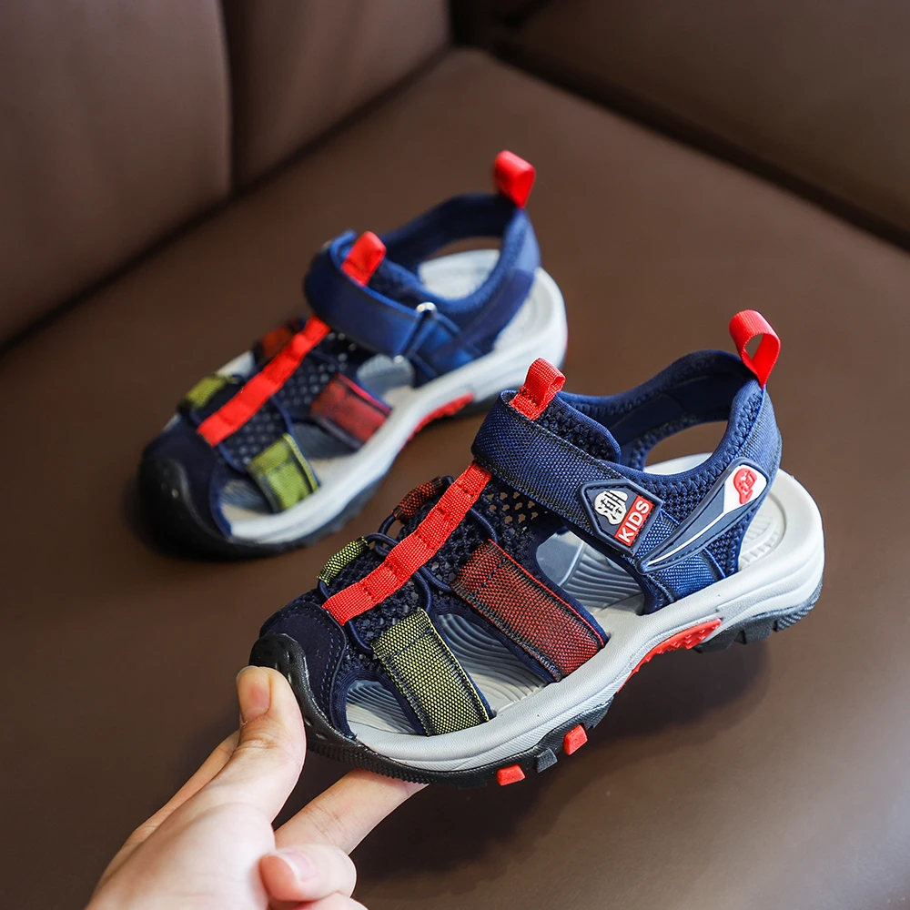 

boys sandals breathable sport pu leather baby boys sandals shoes summer kids shoes toe toddler
