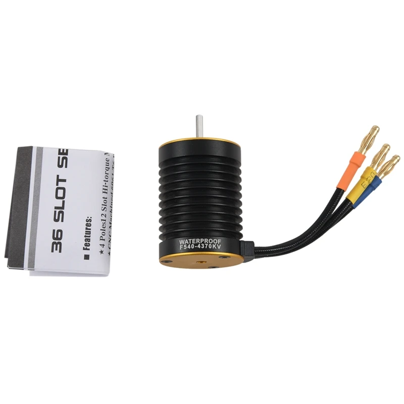 F540 3000KV водонепроницаемый бесщеточный двигатель для 1/10 RC автомобиля 1