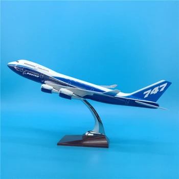 

47cm Boeing 747-400 Prototype Airlines Aircraft Model Diecast Scale Prototype B747-400 Decorative Model Airplane Gift Ornaments
