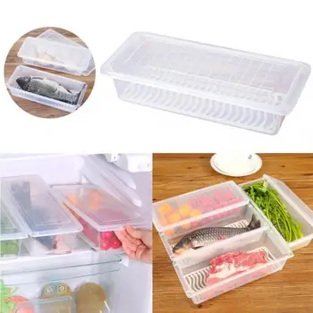

Food Sealed Drain Moisture-Proof Storage Box Refrigerator Preservation Box Storage Boxes & Bins Home Storage & Organization
