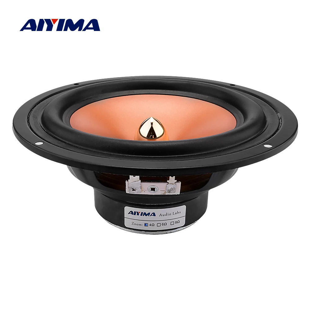 AIYIMA 1Pcs 6.5 Inch Midrange Speaker Driver