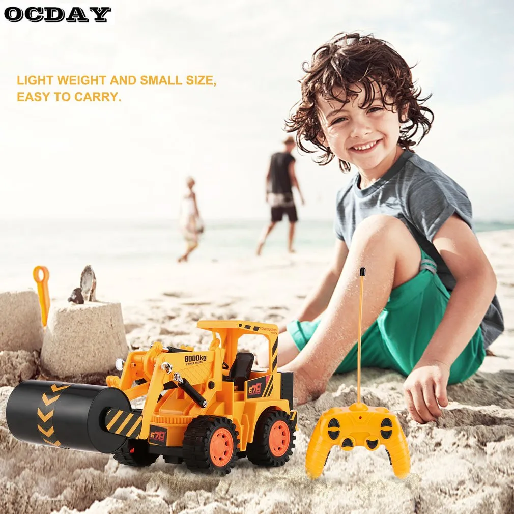 OCDAY RC автомобиль пульт дистанционного управления трюк строительная машина игрушка Инженерная Medel игрушка самосвал грузовик модель классический подарок для детей EU Plug