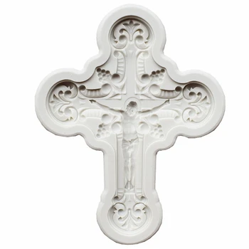 

1 Pc Cross Pendant DIY Jewelry Casting Molds Jesus Cross Shape Pendant Key Chain Silicone Resin Jewelry Molds Baking Tools