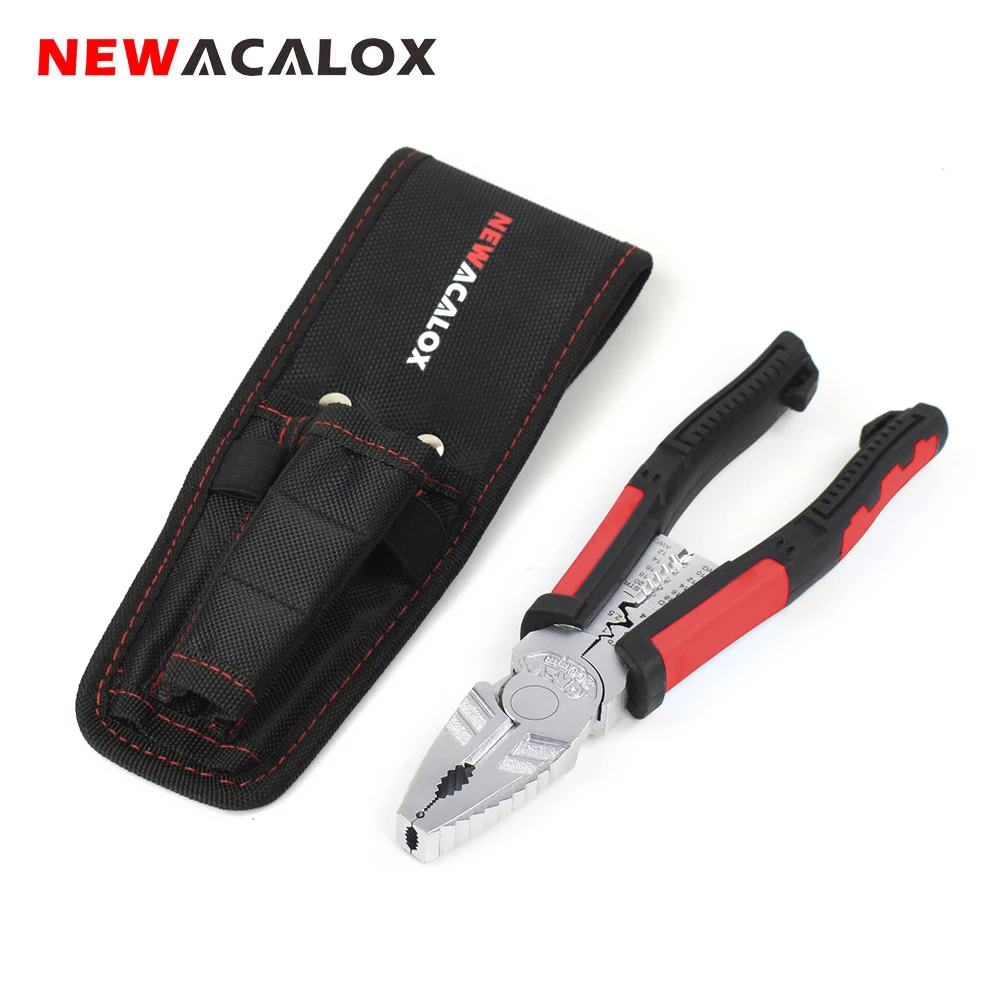 Kopen NEWACALOX 8 Multitool Draad Tang Lange Neus Tang Sieraden Maken Handgereedschap Kniptang Draad Stripper Krimptang voor thuis
