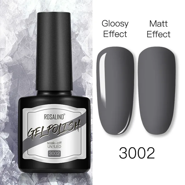 ROSALIND 8ml Gel Nail Polish Shiny Matte Effect Gel Polish For Manicure Nail Art Design Semi Permanent Painting Varnishes Gel RS17-3002