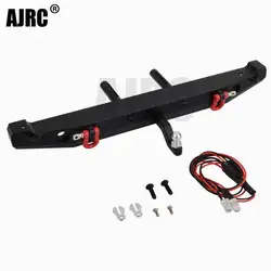 Aluminum Rear Bumper With Tow Hitch Shackles For 1/10 Rc Crawler Traxxas Trx-4 Axial Scx10 90046 90047 Scx10 Ii Upgrades