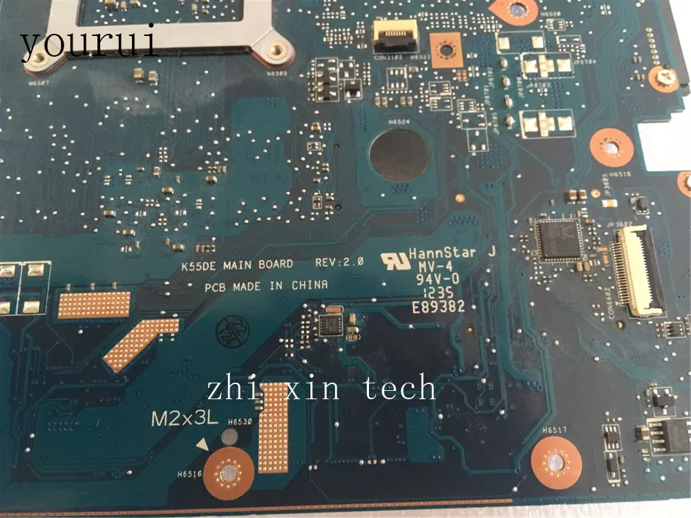 Yourui K55N материнская плата для ноутбука REV 2,0 для K55DE K55N Тесты l оригинальная материнская плата