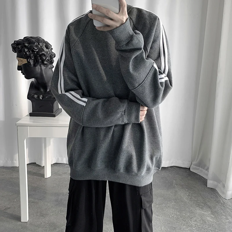 Vogue Harajuku толстовки мужские милые мужские одноцветные негабаритных свитшоты мужские осень зима уличная одежда худи в стиле хип-хоп