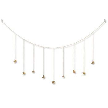 

Wooden Star Moon Phase Garland Photos Display Holder Picture Frame Collage for Living Room Wall Hanging Decor