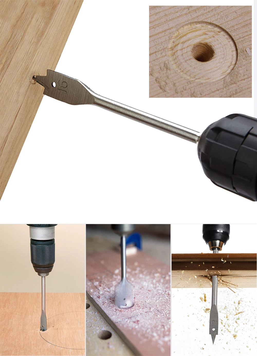 Durable Woodworking Tool Sets Flat Drill Long High-carbon Steel Wood Flat Drills Woodworking Spade Drill Bits 1pcs drill bit set drill bits drill bit woodworking drill woodworking tools woodworking drill tool set woodworking drill bits woodworking drill accessories