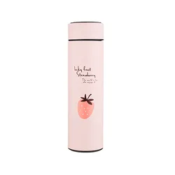 Children's Smart Stainless Steel Insulated Thermal Bottle - 500ml (Pink   500ml)