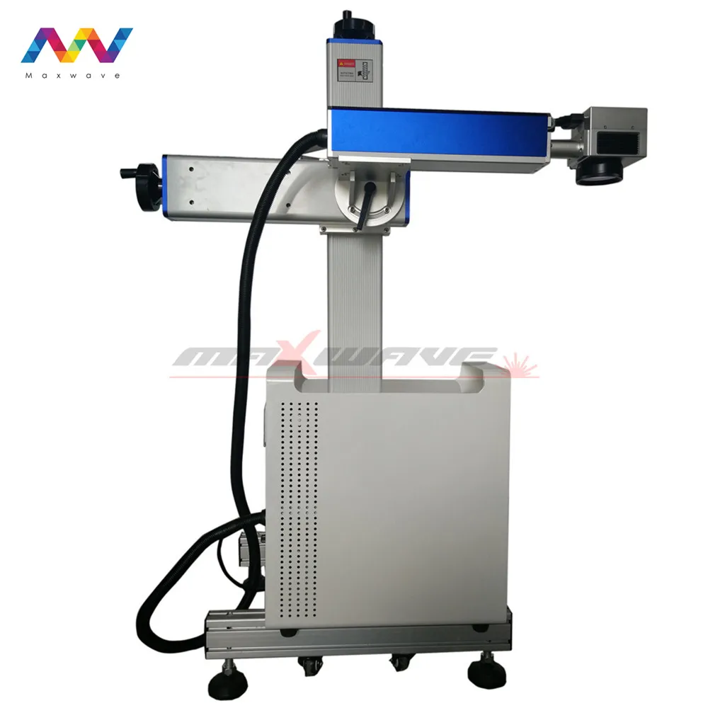 co2 fly laser marking machine non-metal Engraving Machine For glass bottles | Инструменты