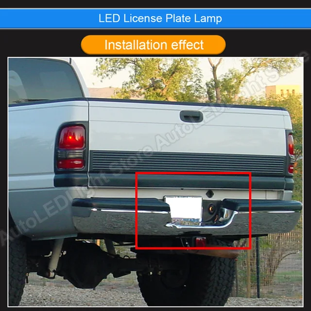 Bestview License Plate Light,Led Rear Bumper Tag Lamp With Socket