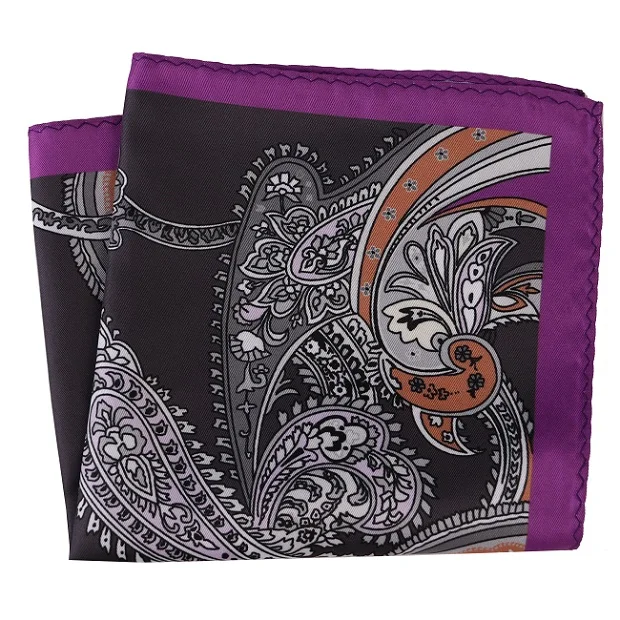 DPH144 Pocket Square Портной Смит мужской роскошный костюм карманные квадраты 30x30 см Большой размер Бизнес Печатных Цветочные Пейсли Твердые в горошек платки полотенце для сундуков - Цвет: DPH144 Pocket Square
