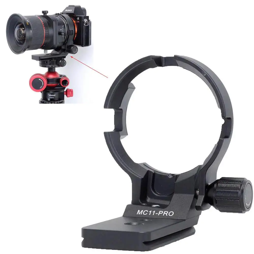 Ishoot Colar de Lente Tripé Suporte de Anel para Lente de Conversor Anel Adaptador de Lente para Canon Gêmea