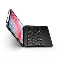 [Новинка] синяя зубная лапка Беспроводная клавиатура-чехол для iPad pro 11 дюймов, Премиум жесткий чехол+ 7 цветов подсветка+ умный сон/Wakeup
