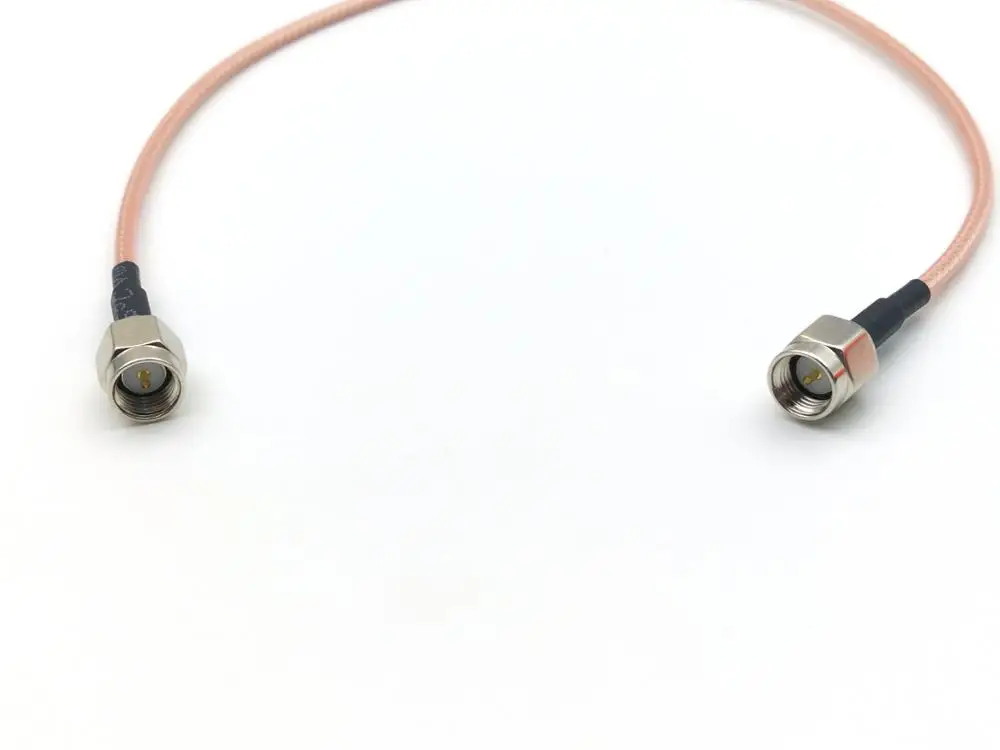 100 шт. Серебряный SMA штекер прямой обжимной RG316 кабель