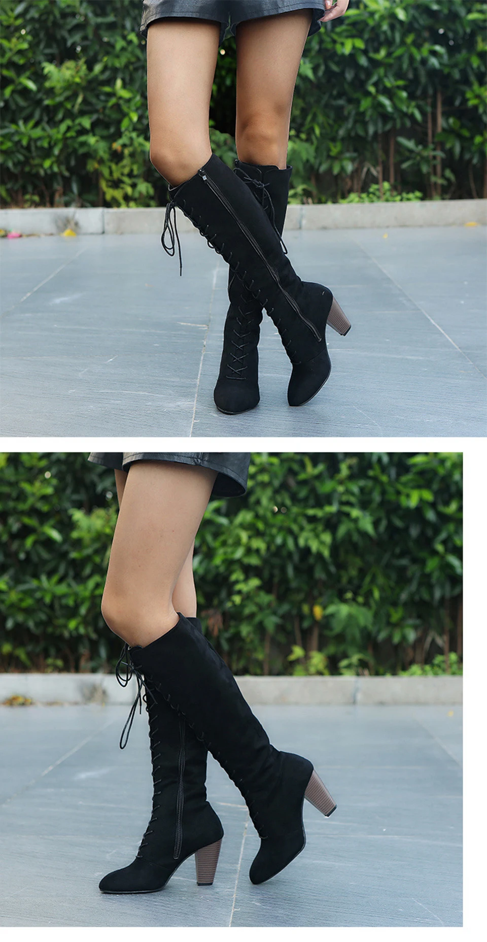 GRITION/; женские сапоги до колена; зимние высокие сапоги на высоком каблуке в стиле ретро; удобные высокие сапоги до бедра; женская обувь с зауженным мыском; Размеры 35-43