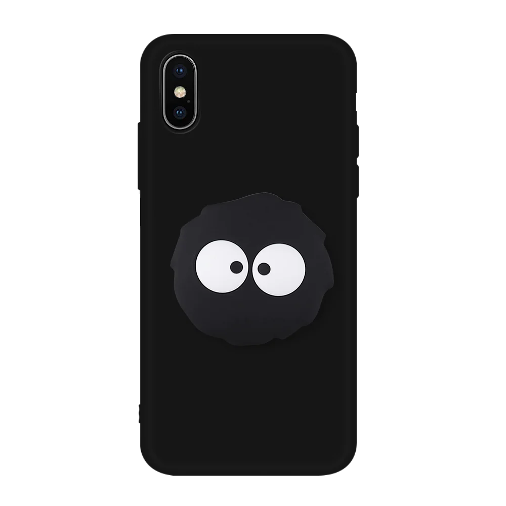 Цветной Мягкий силиконовый чехол ТПУ для iPhone XS Max XR X защитная задняя крышка 6 6s 7plus