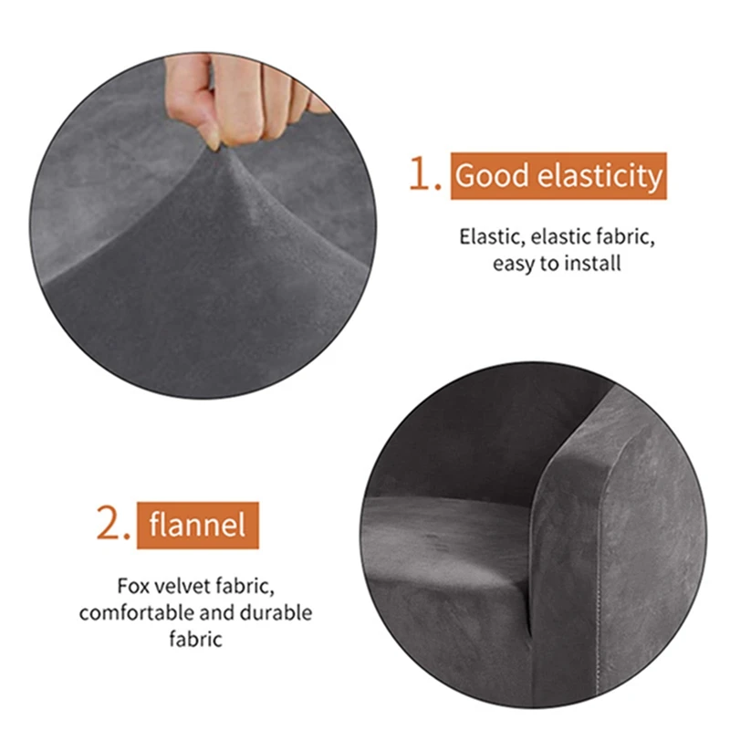 1 Seat Stretch Cover for Armchair Elastic Slip Covers Armchair Sofa Couch Cover Single Sofa Slipcover Seater Furniture Case