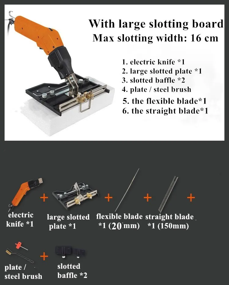 Электрический Резак для горячей пены, нож для резьбы, пазовка из пенополистирола, долбежный режущий инструмент, набор лезвий для горячей резки с воздушным охлаждением, модернизированный
