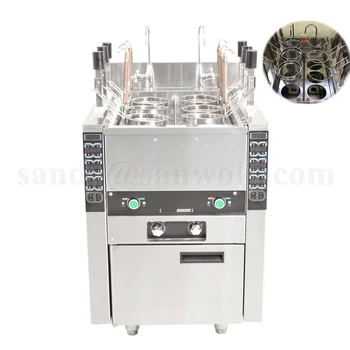 

Automatic Noodle Cooker 6 Baskets Electric Noodles Cooking Machine standing Cooker Furnace Water Boiler Commercial Noodle stove
